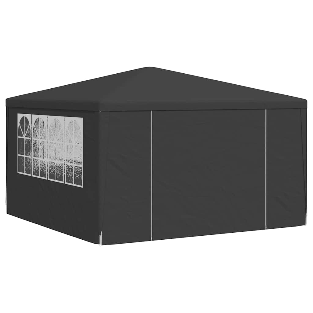 Professional Party Tent with Side Walls 4x4 m Anthracite 90 g/m?