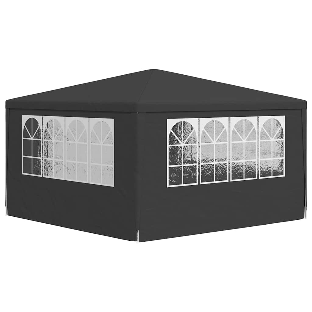 Professional Party Tent with Side Walls 4x4 m Anthracite 90 g/m?