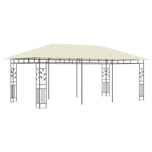 Gazebo with Mosquito Net 6x3x2.73 m Cream