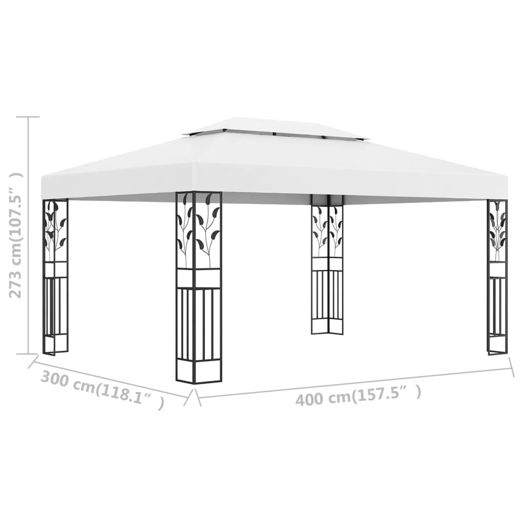 Canopy | White | 100% polyester with PA coating, powder-coated steel