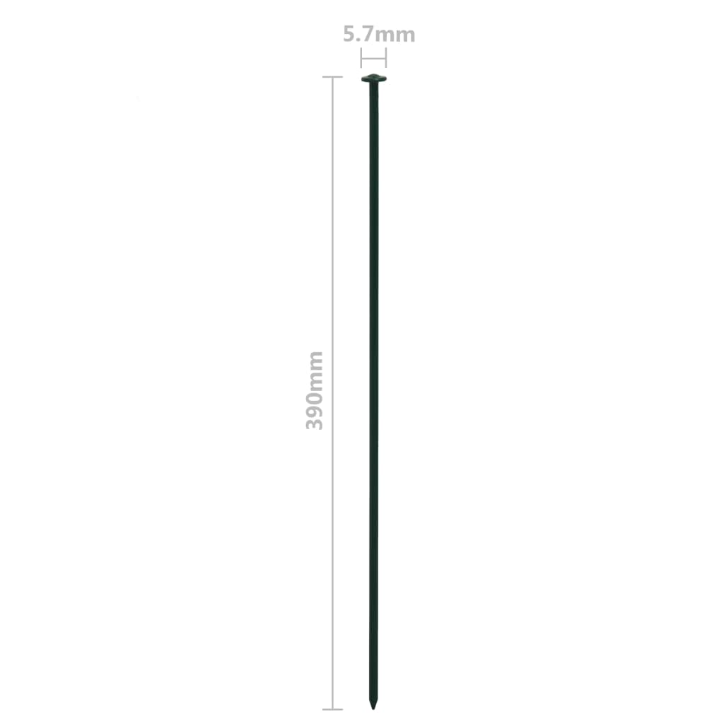 146101 vidaXL Arched Garden Fence Set 77,3x26 cm Green