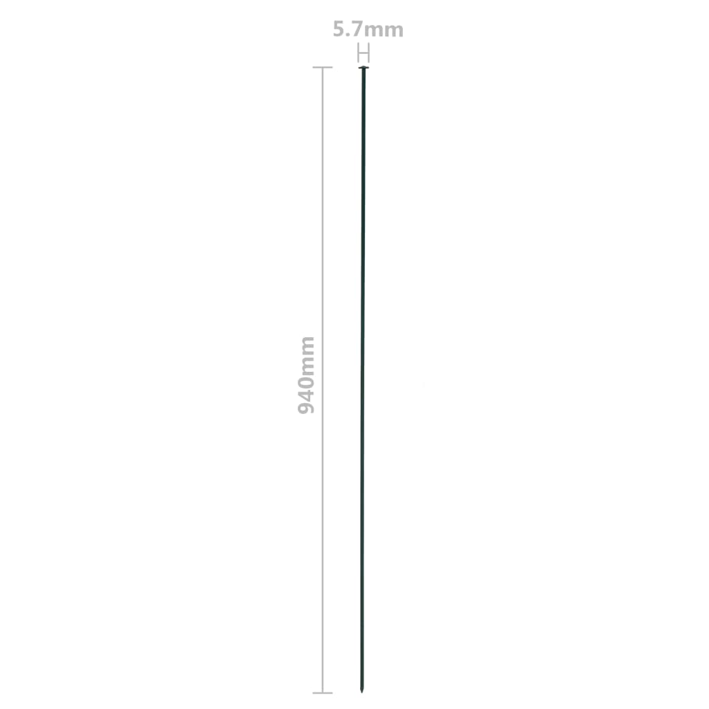 146103 vidaXL Arched Garden Fence Set 77,5x78,5 cm Green
