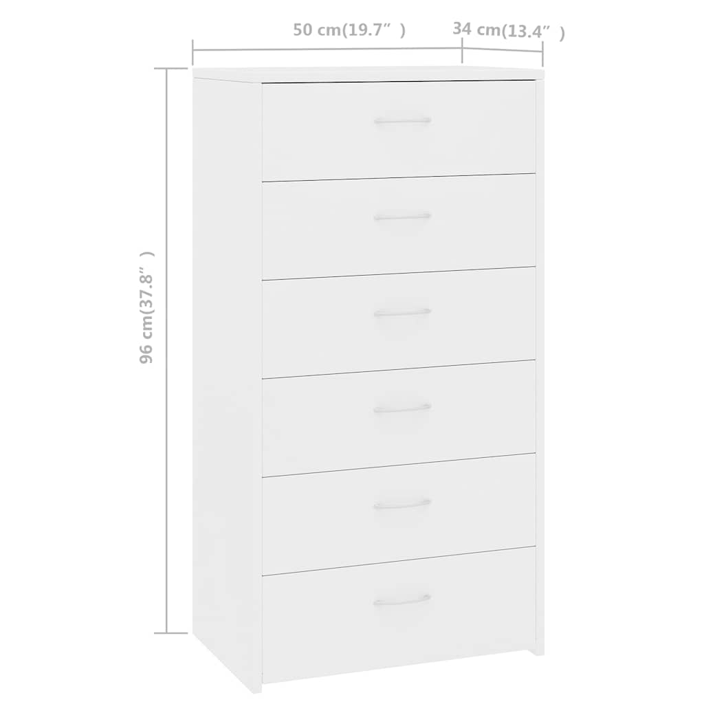 Sideboard | White | Engineered wood | Medium | Sideboard | Rectangular