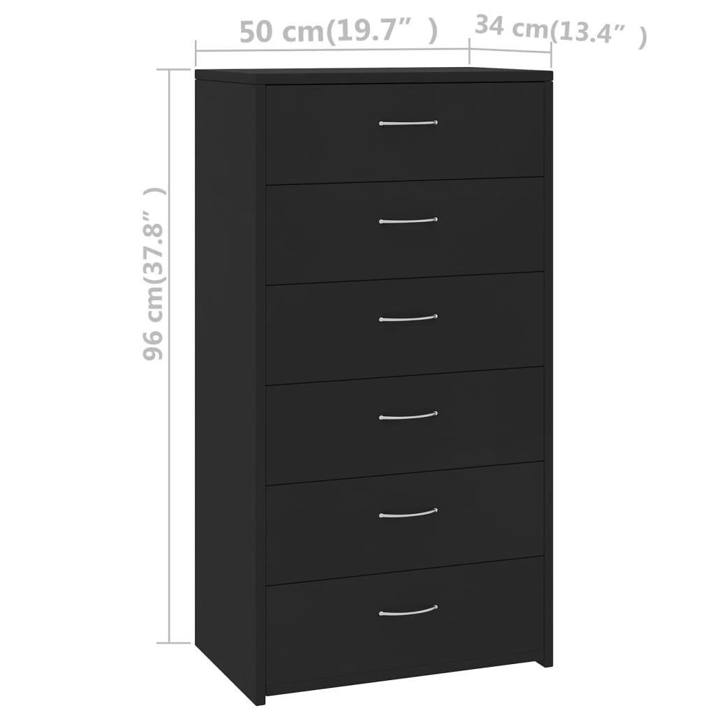 Sideboard | Black | Engineered wood | Medium | Sideboard | Rectangular