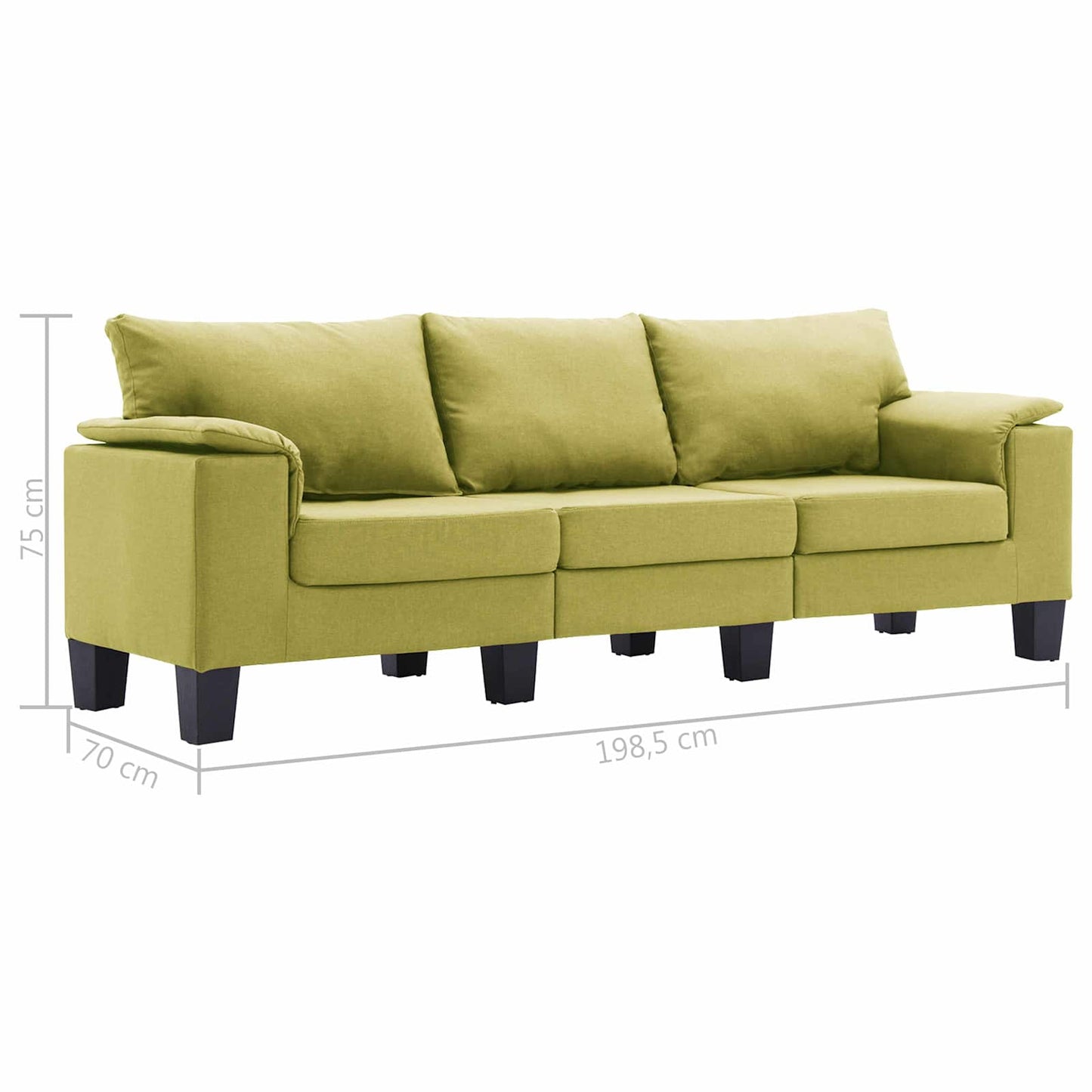 Sofa Green Fabric