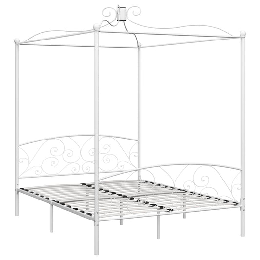 Bed Frame | White | Metal | Super King | Bed Frame | Rectangular