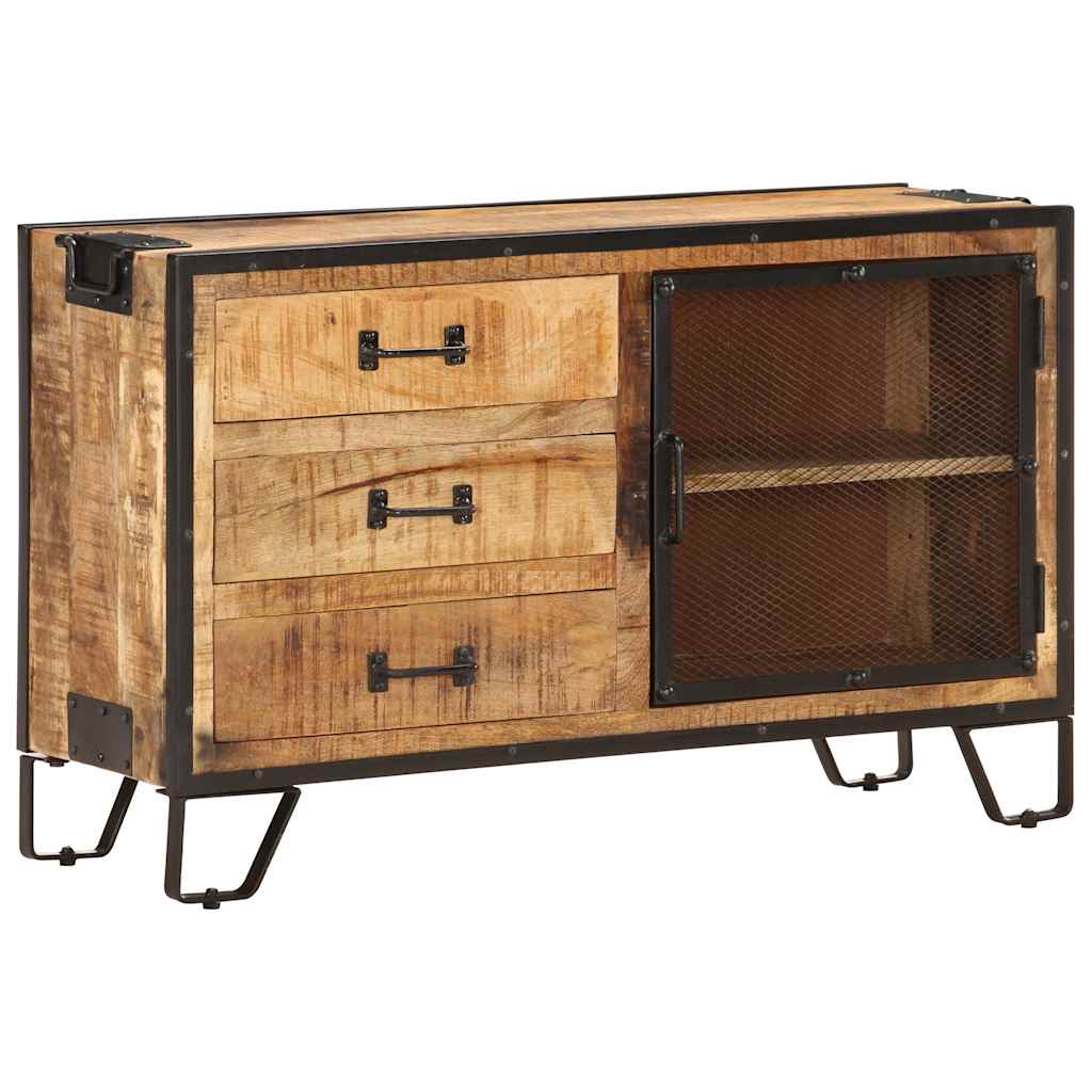 Sideboard | Brown and black | Solid rough mango wood, steel | Medium