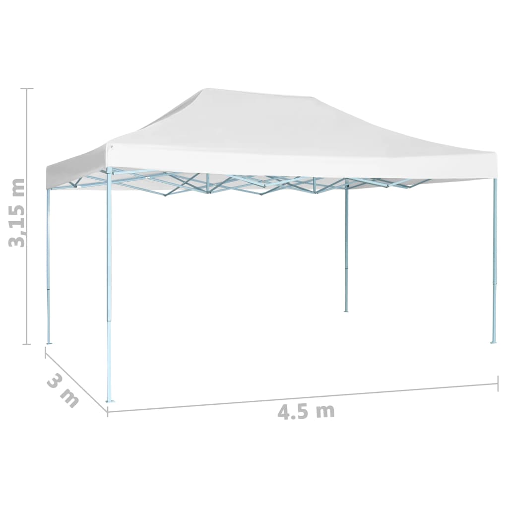 Foldable Party Tent 3x4.5 m White