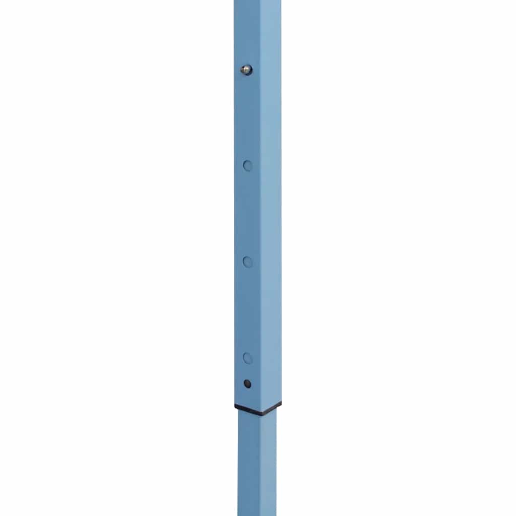 Professional Folding Party Tent with 4 Sidewalls 3x4 m Steel Blue