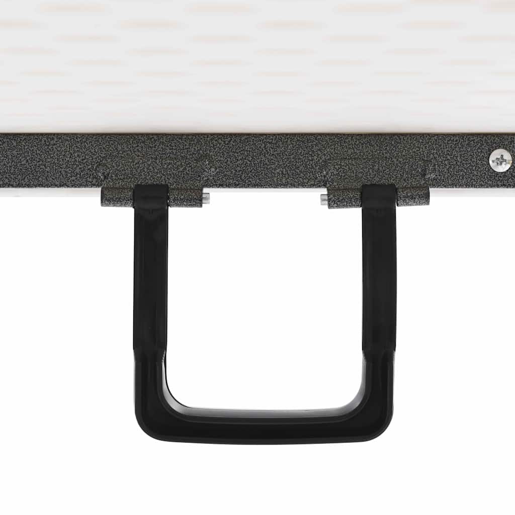 Garden Dining Set | White and black | Steel with powder coat, HDPE
