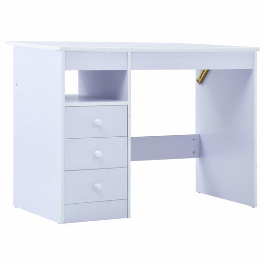 287448 vidaXL Children Drawing Study Desk Tiltable White