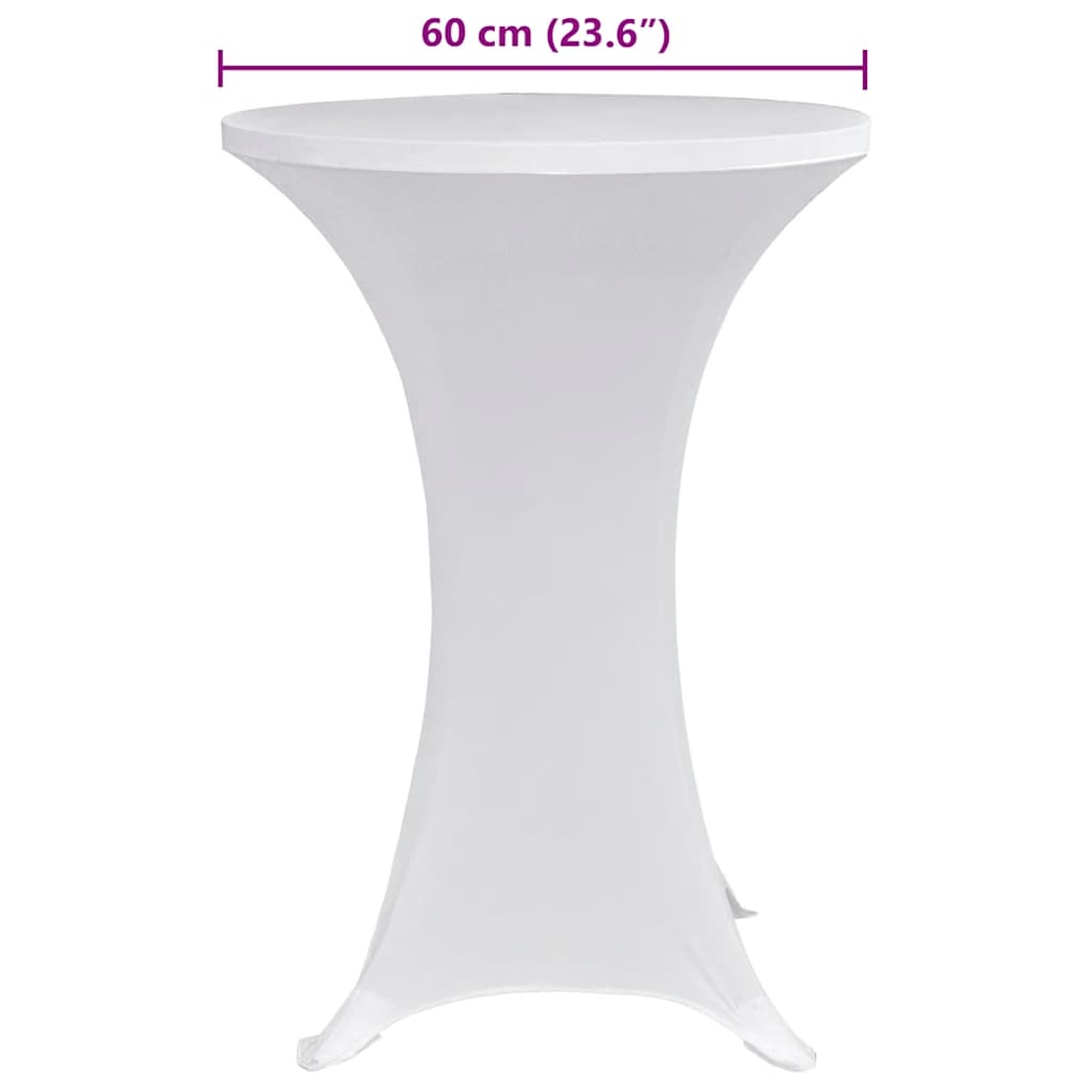 Table Cover | Set of 4 | White | Polyester