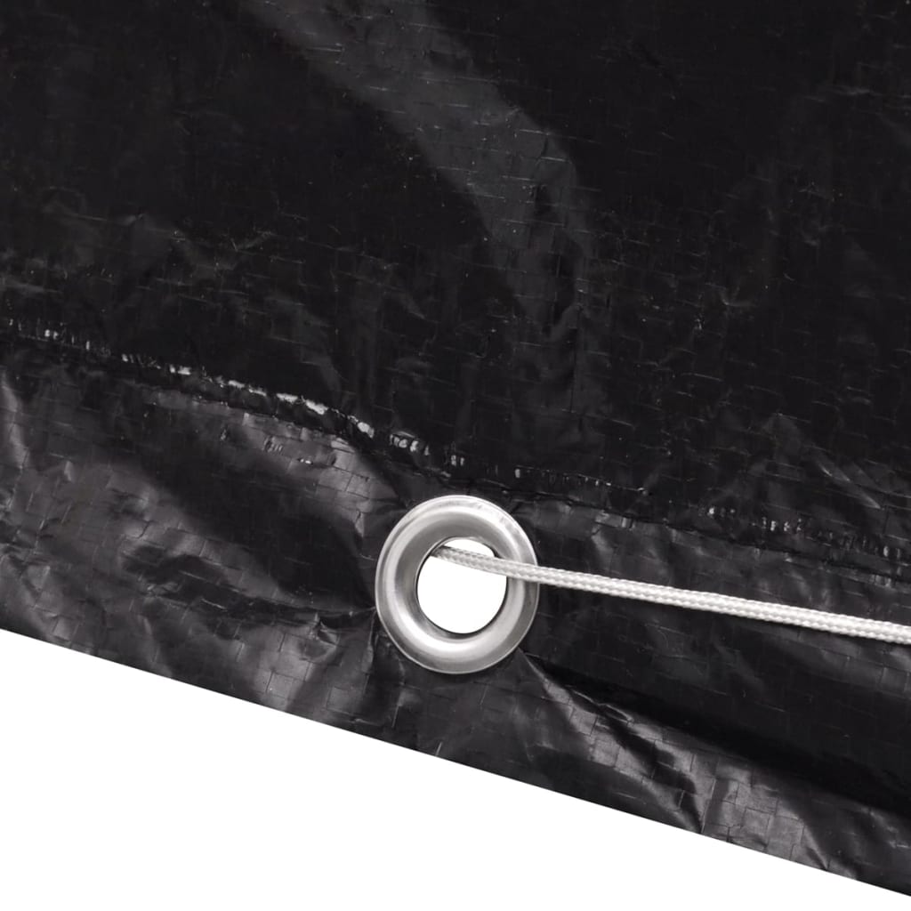 Garden Furniture Cover | Set of 2 | Black | Polyethylene | Large