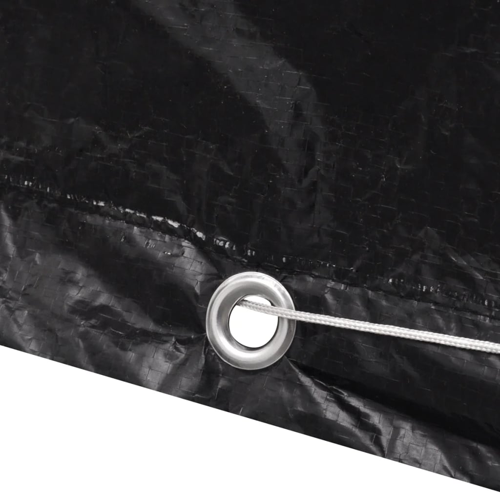 Garden Furniture Cover | Set of 2 | Black | Polyethylene | Large