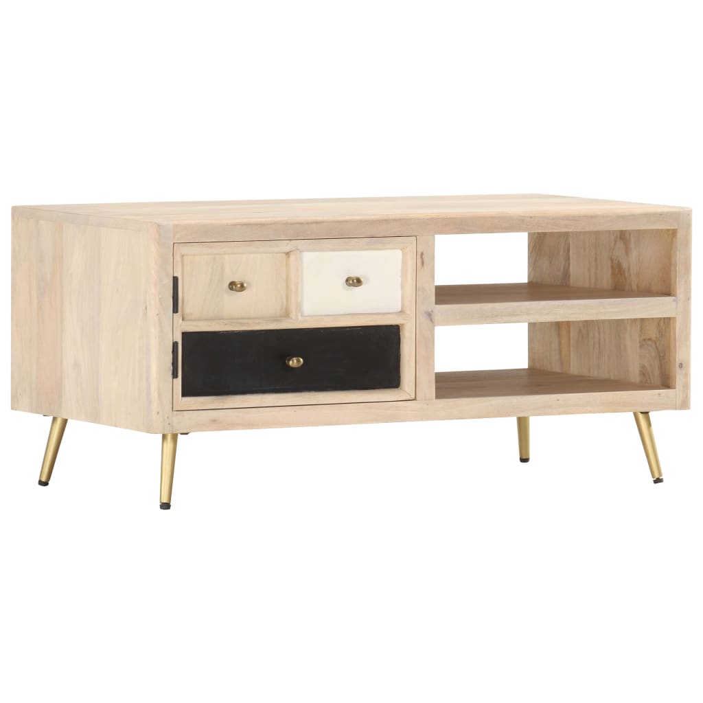 Coffee Table | Light wood | Solid Mango Wood | 90cm | Coffee Table