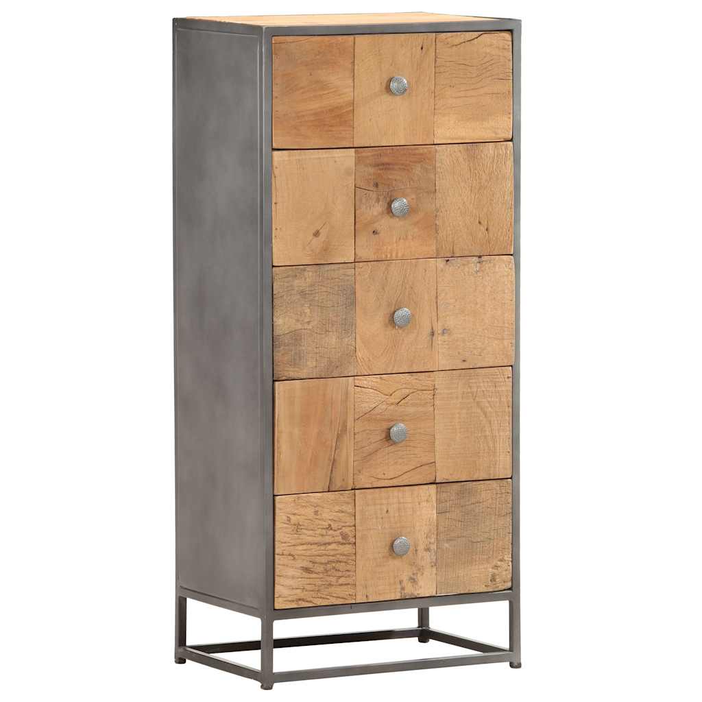 Drawer Cabinet | Brown | Solid Reclaimed Wood | 45x30x100 cm | Cabinet