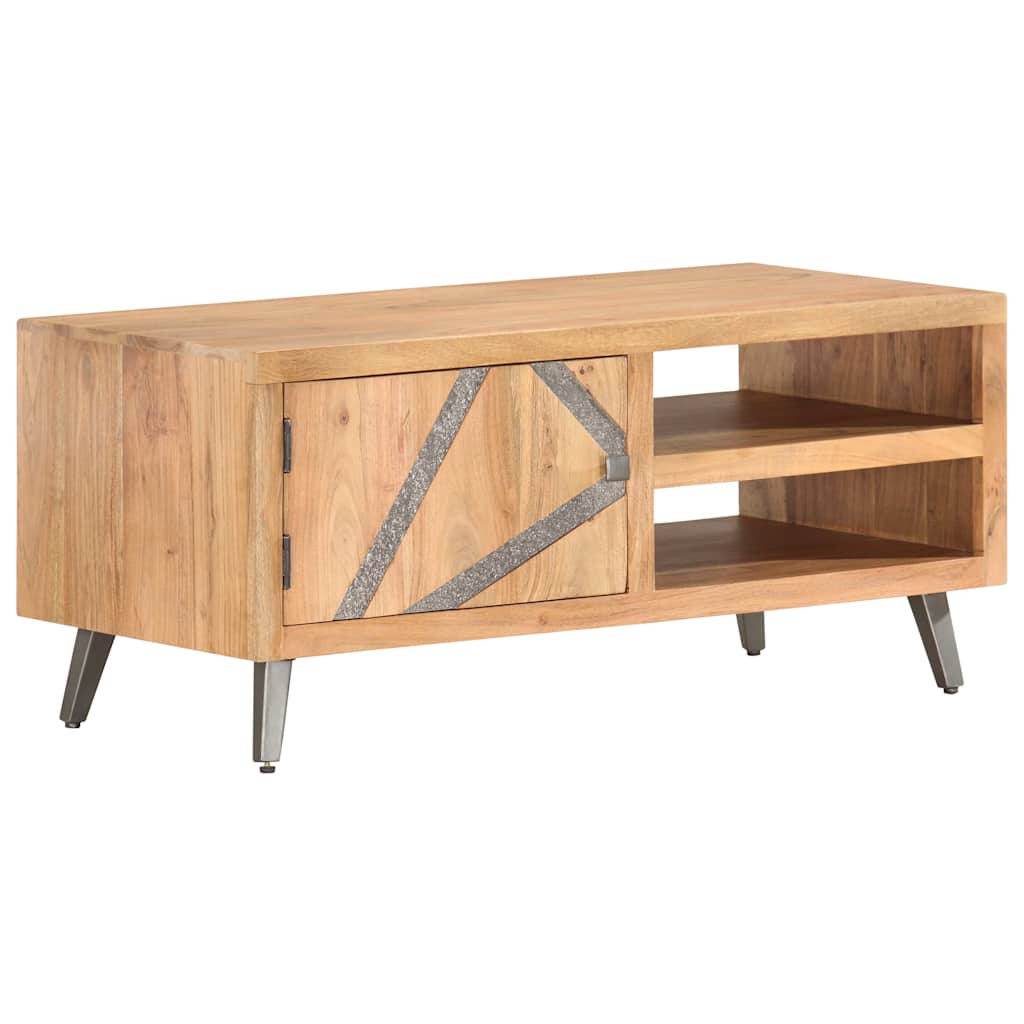 Coffee Table | Brown | Solid Acacia wood, Powder-Coated Steel
