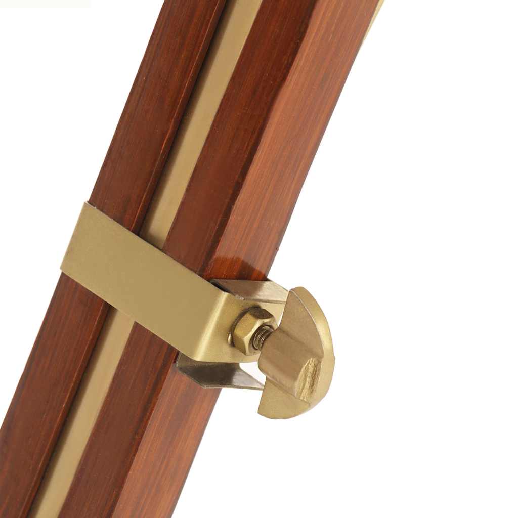 Floor Lamp | Natural and brass | Solid mango wood | Large | Floor Lamp