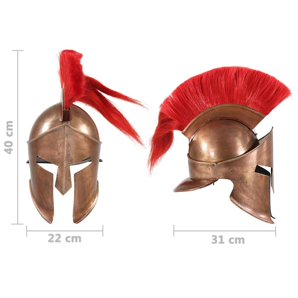 Greek Warrior Helmet Antique Replica LARP Copper Steel