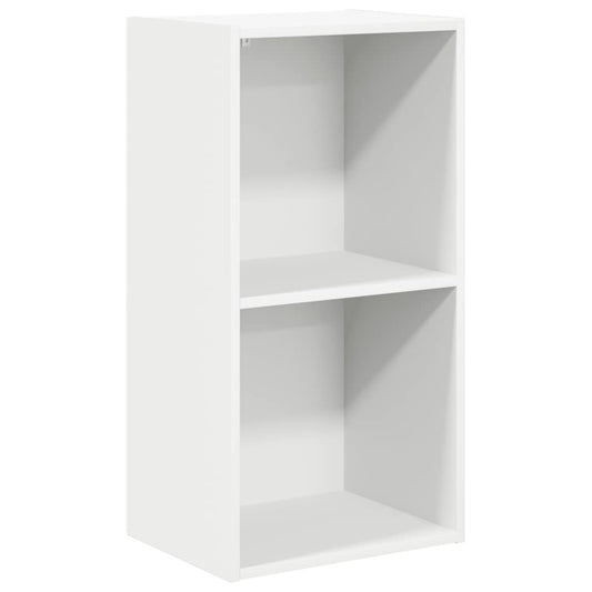 Bookcase White 40x30x76,5 cm Engineered Wood