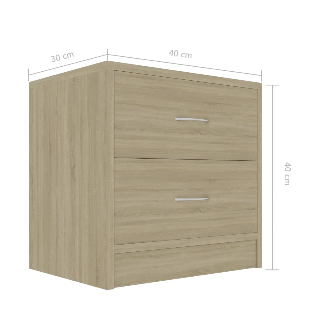 Bedside Cabinet | Sonoma Oak | Engineered Wood | Bedside Cabinet