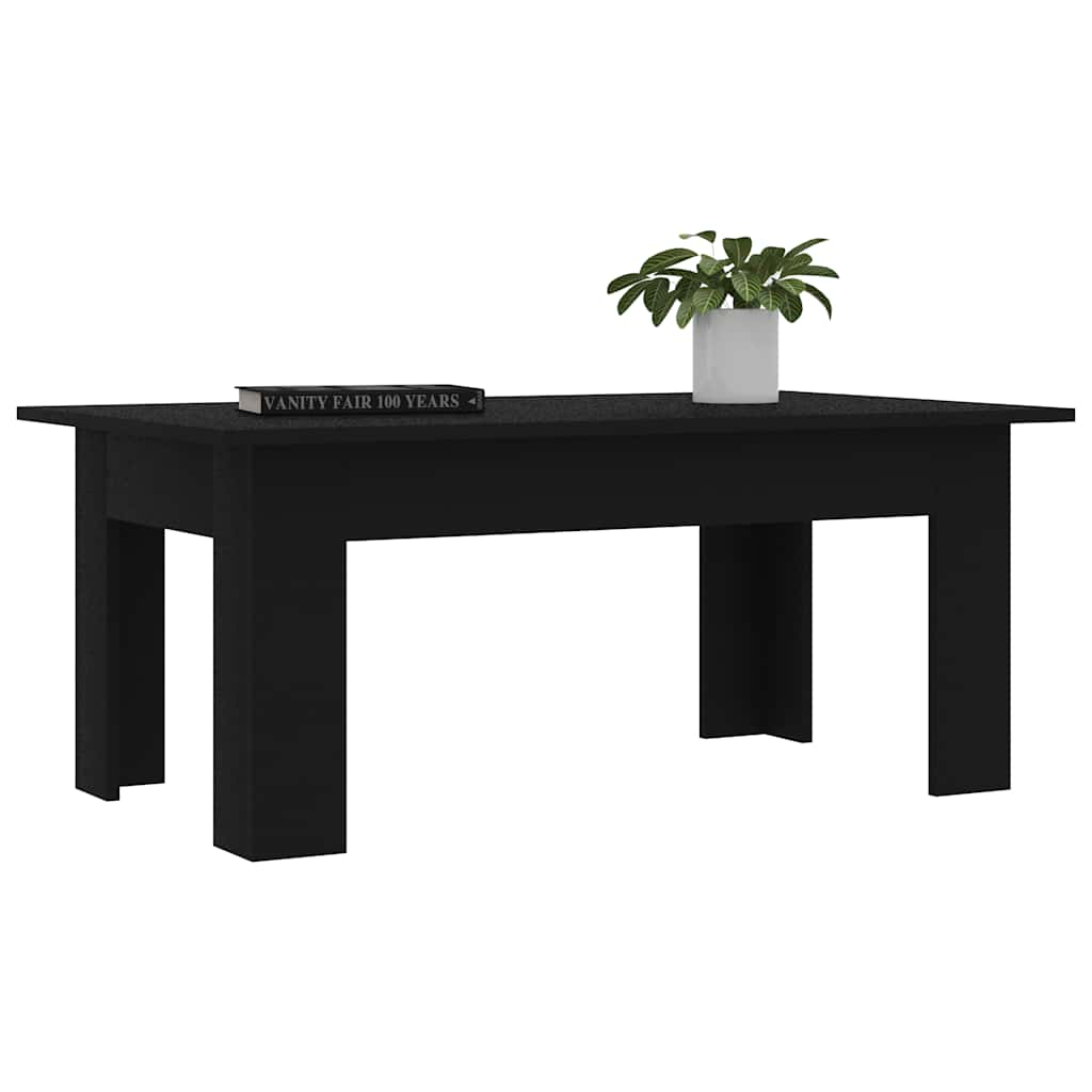 Coffee Table Black 100x60x42 cm Engineered Wood