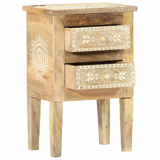Bedside Cabinet | Multicolour | Solid mango wood | Small | Vintage