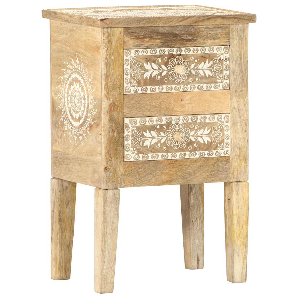 Bedside Cabinet | Multicolour | Solid mango wood | Small | Vintage
