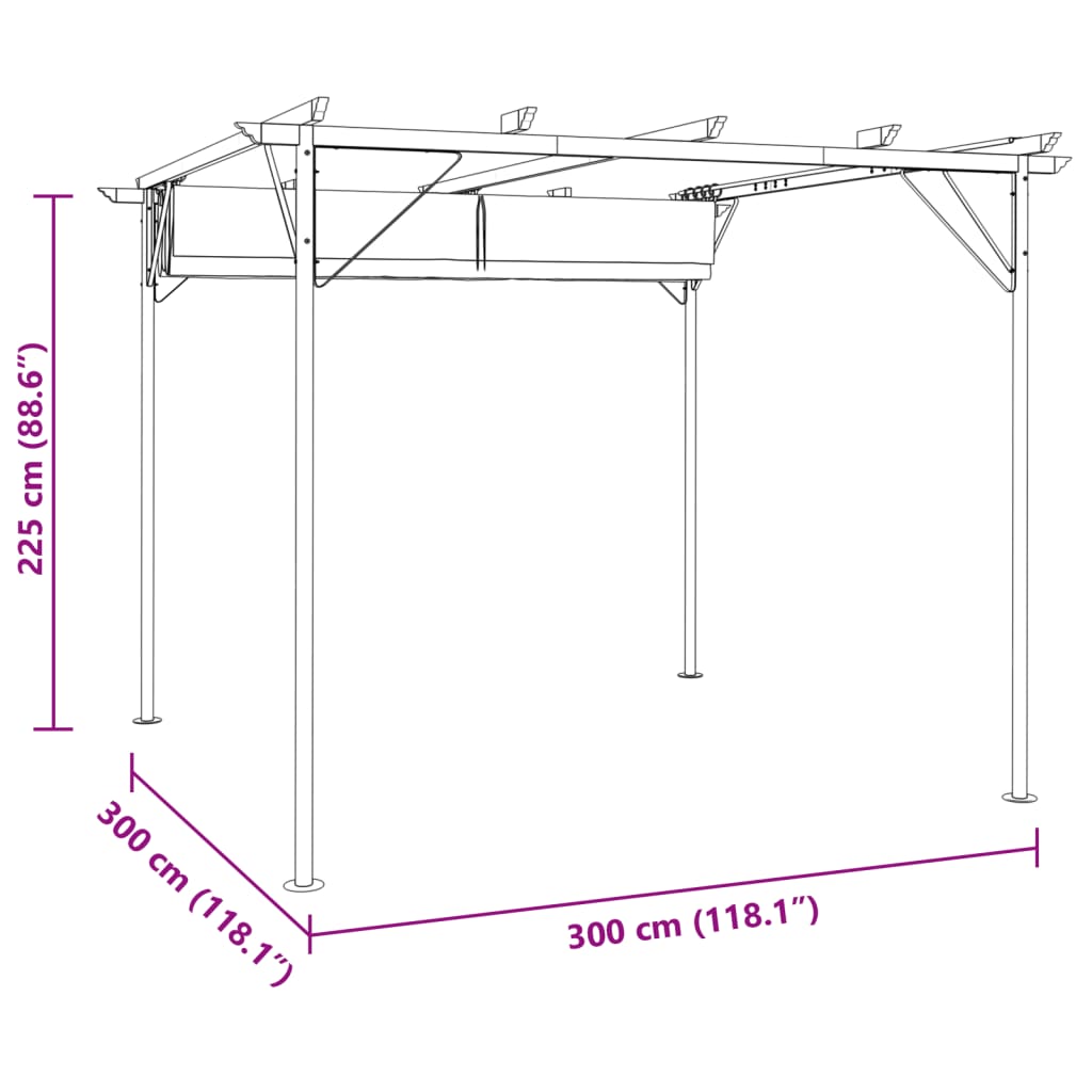 Garden Pergola | Cream White