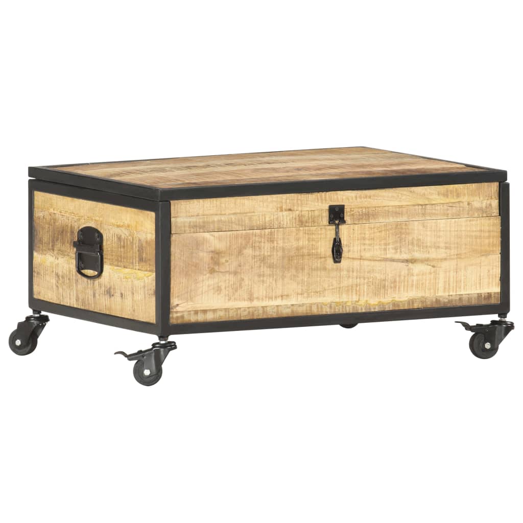 Coffee Table | Green | Solid mango wood, rubber wood, iron | Medium