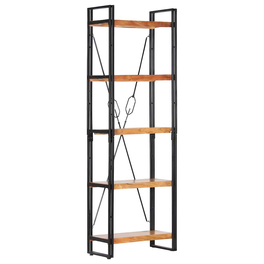 Bookcase | Natural wood and black