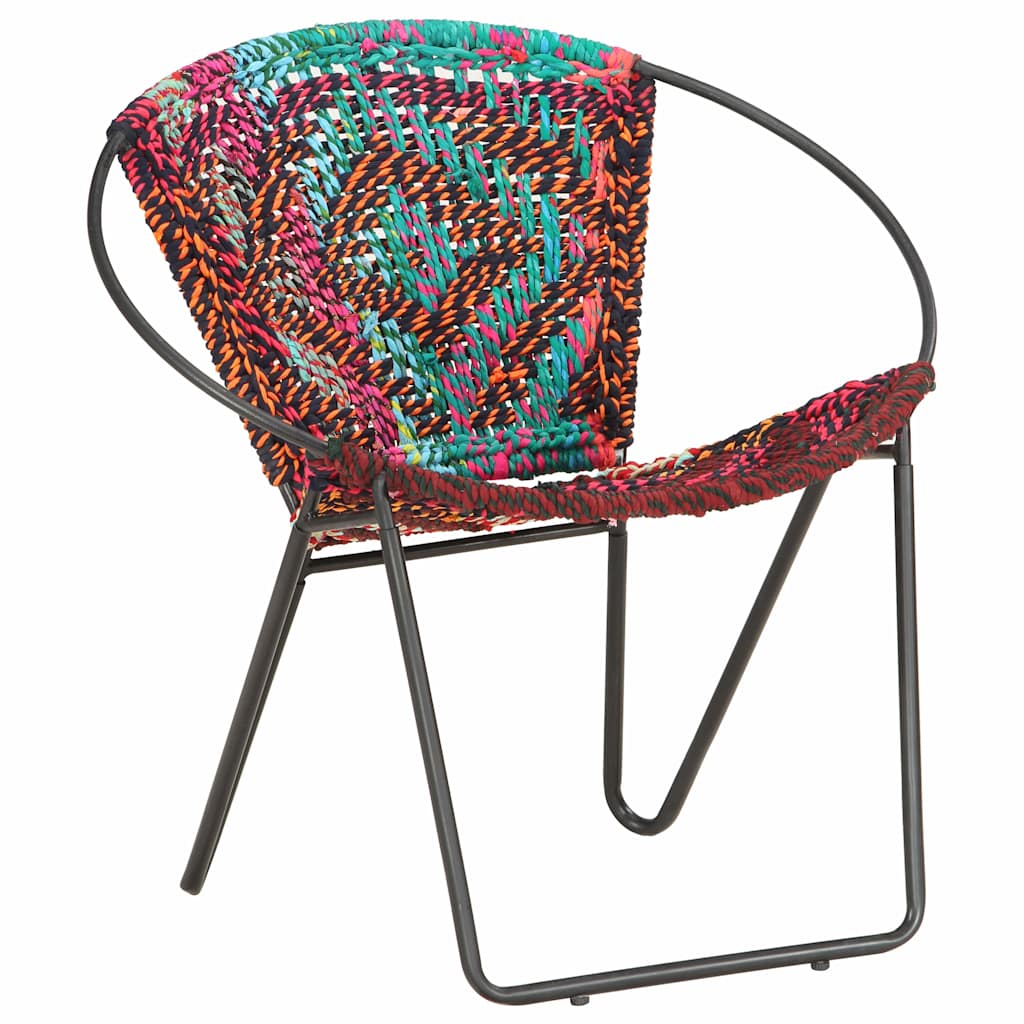 Chair | Multicolours | Chindi fabric (100% cotton), powder-coated steel