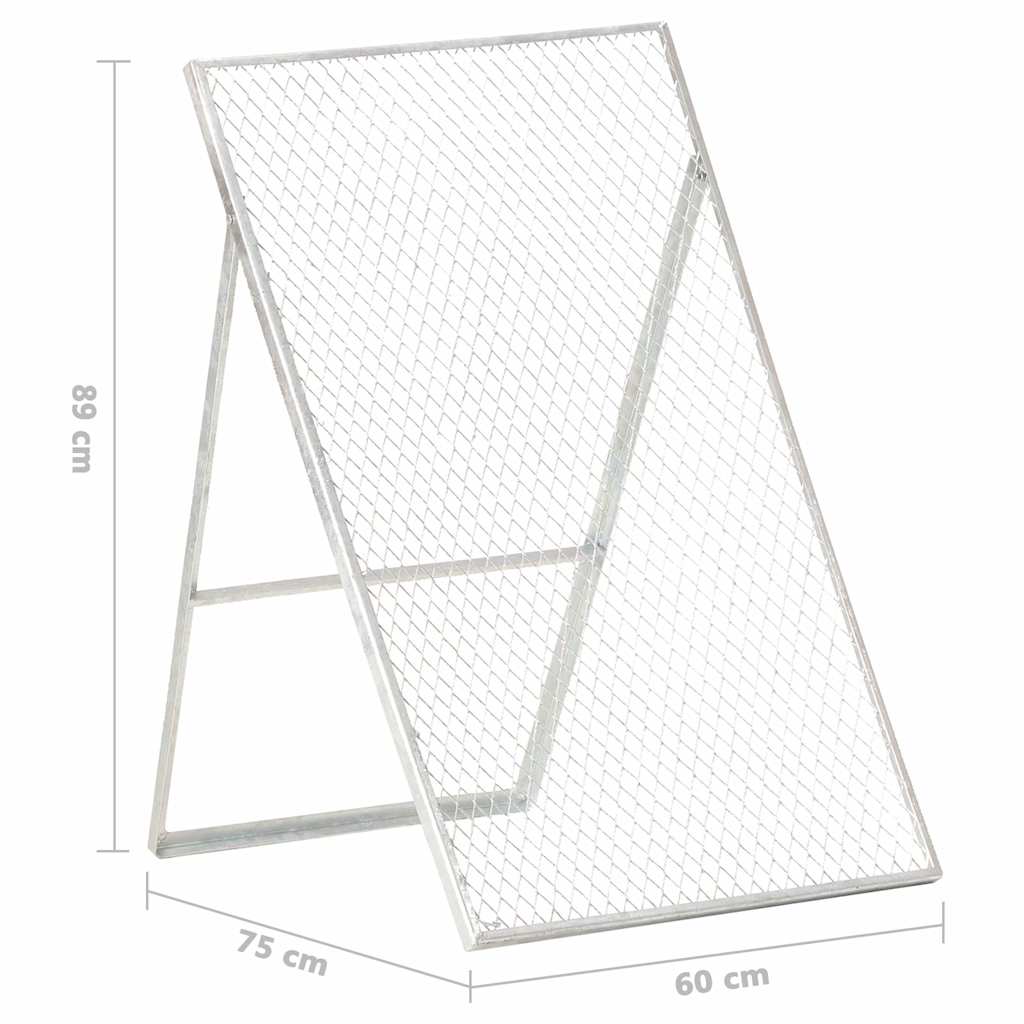 Garden Sieve | Silver | Galvanised steel | Medium | Collapsible