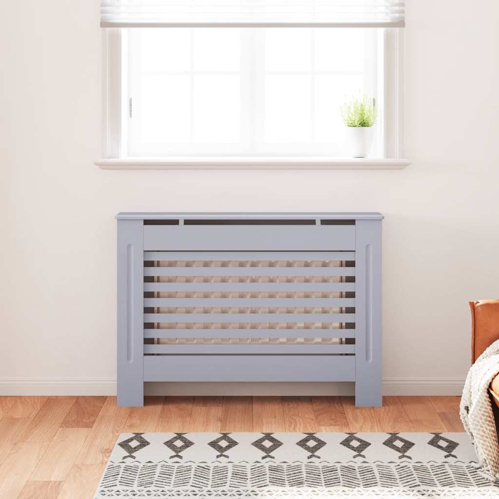 Radiator Cover Anthracite 112x19x81.5 cm MDF