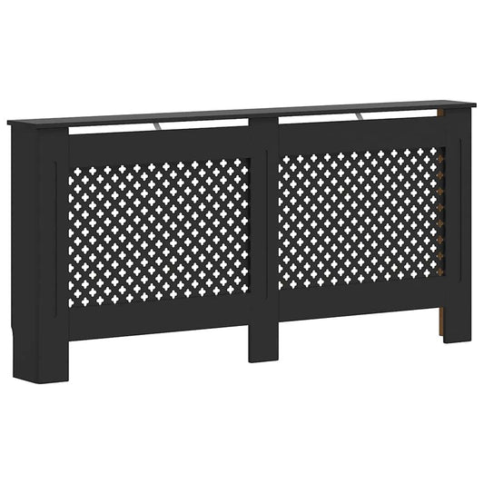 Radiator Cover Black 172x19x81.5 cm MDF