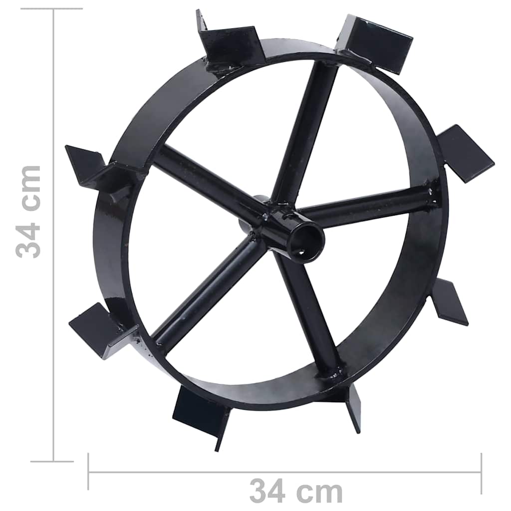 Metal Wheels for 6.5 HP Petrol Tiller 2 pcs