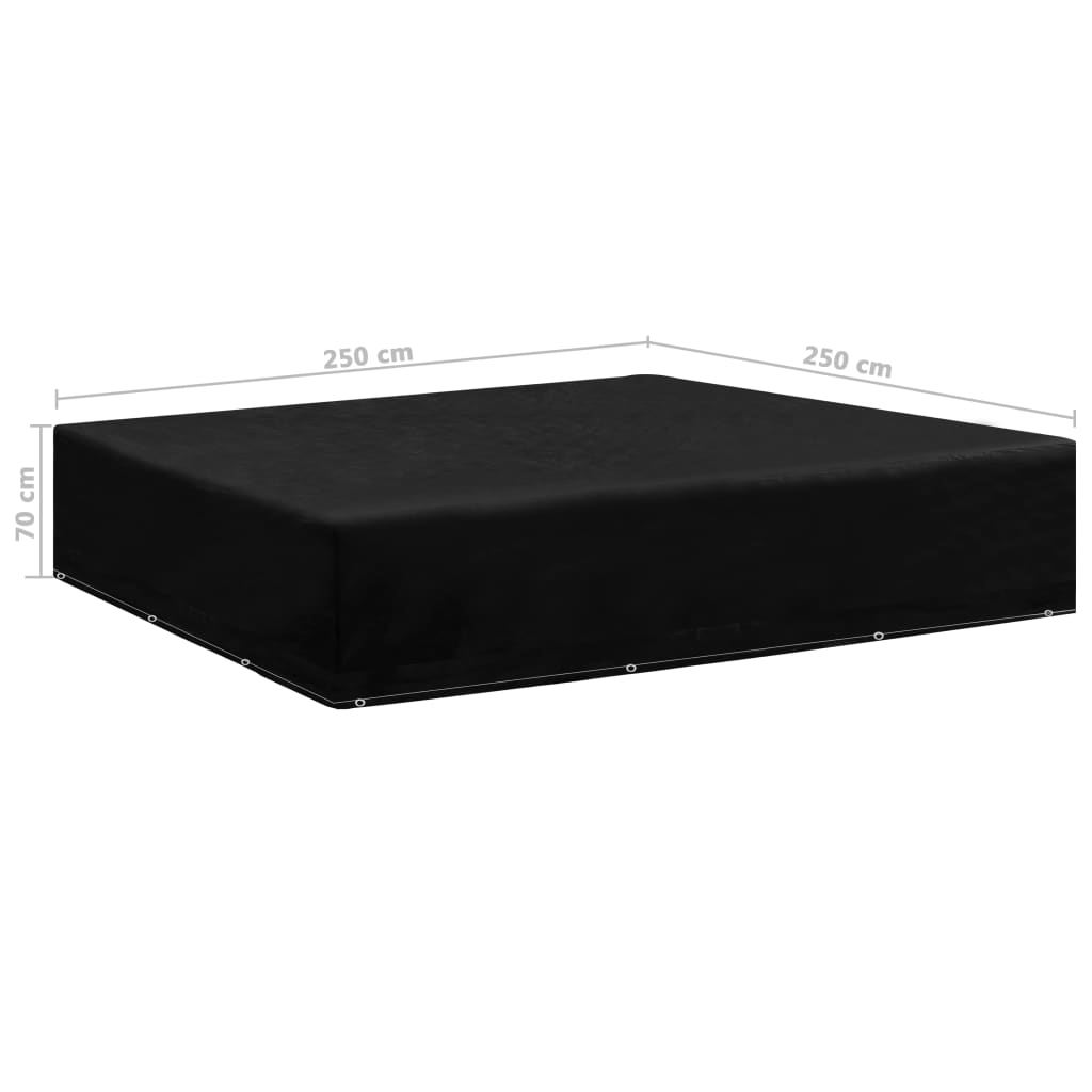 Garden Furniture Cover | Black | Polyethylene | Large