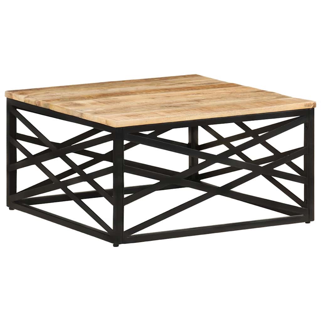 Coffee Table | Brown | Solid Mango Wood, Steel | Medium | Coffee Table