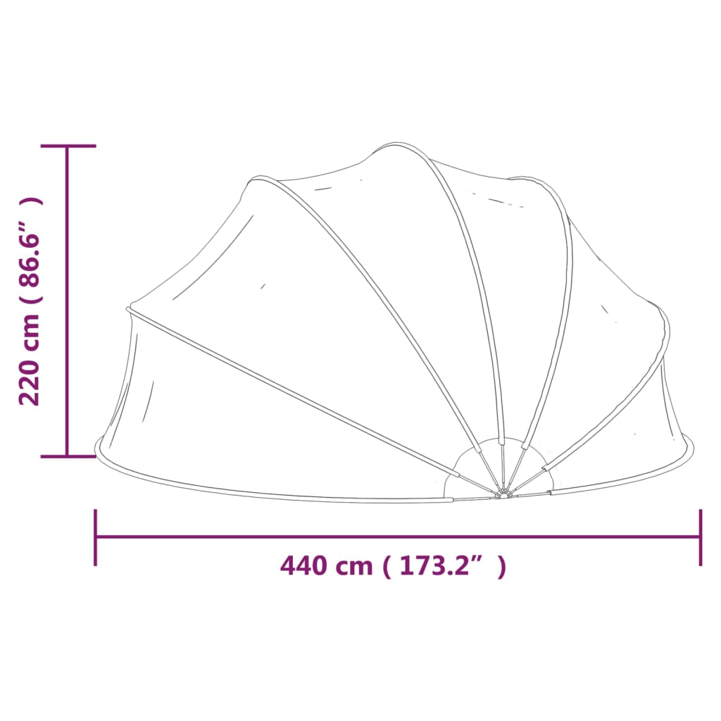Pool Dome | Clear | PVC, fiberglass | Large | Collapsible | Pool Dome