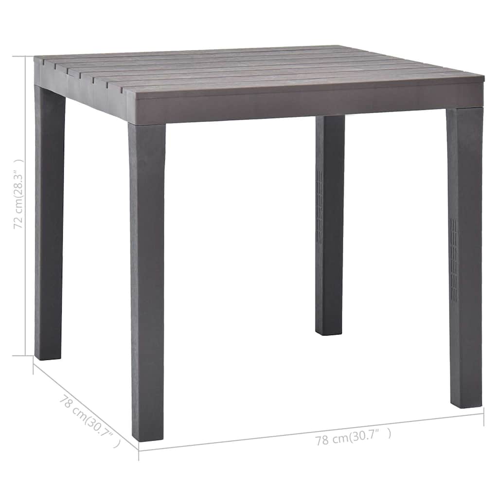Garden Table | Mocca | Plastic | Standard | Lightweight | Garden Table