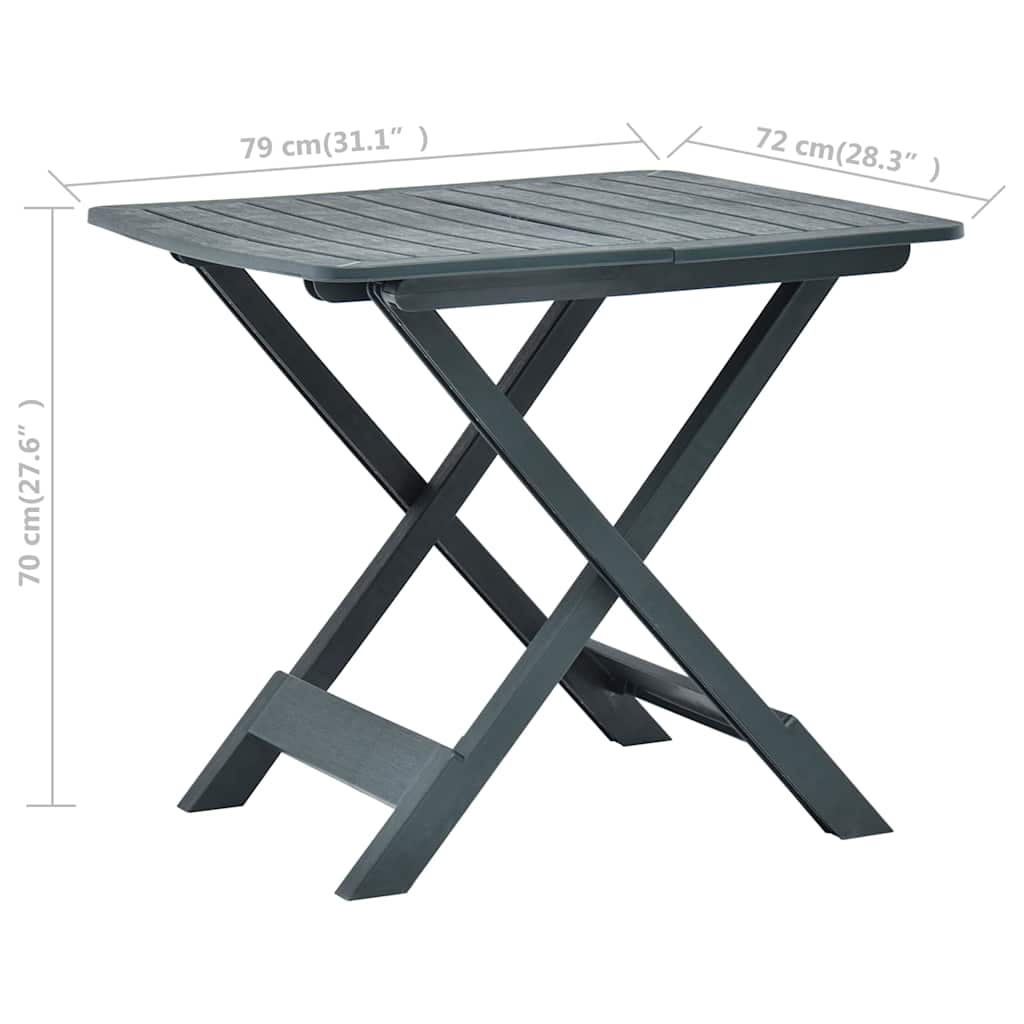 Garden Table | Green | Plastic | Medium | Foldable | Garden Table