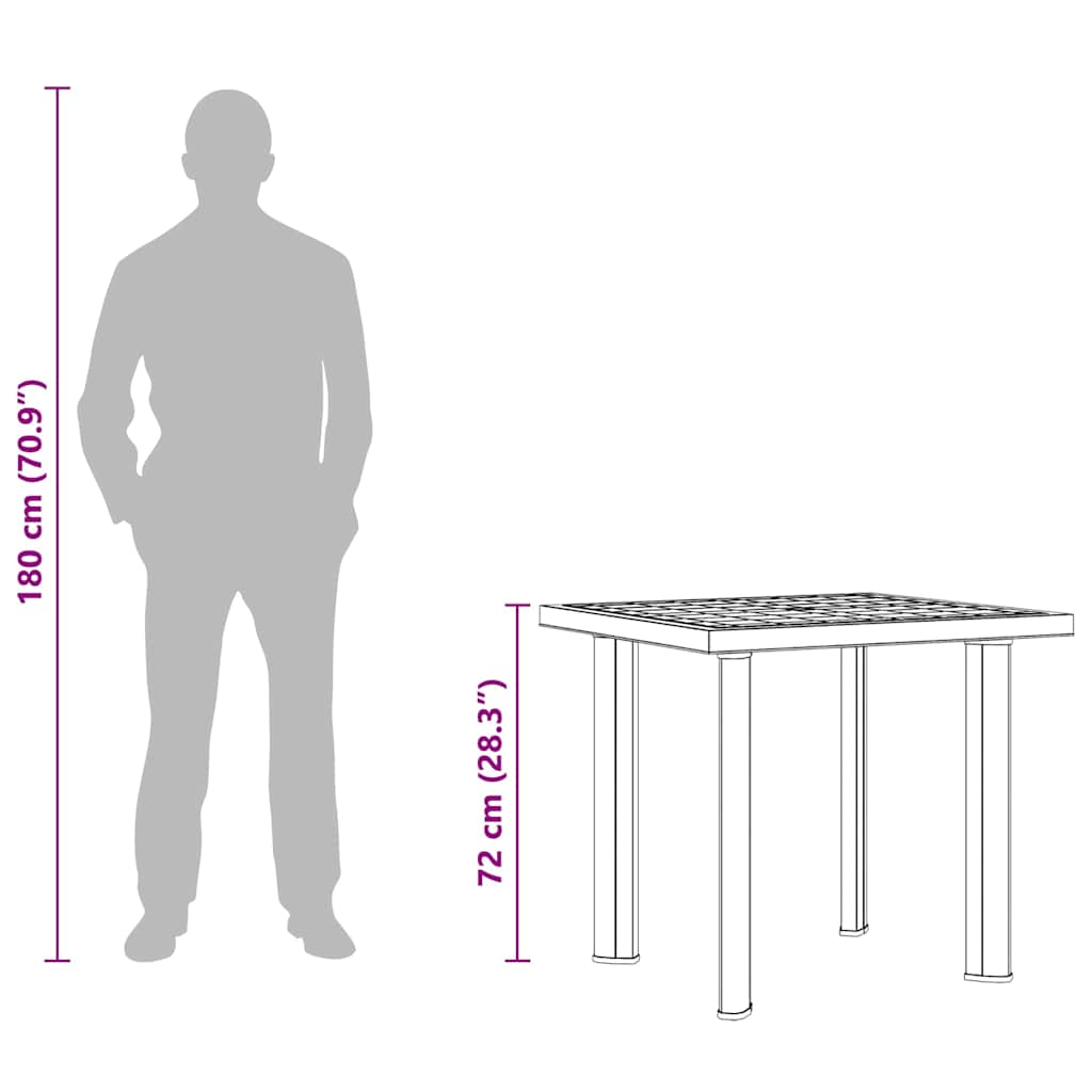 Garden Table | White | Plastic | Medium | Lightweight | Garden Table