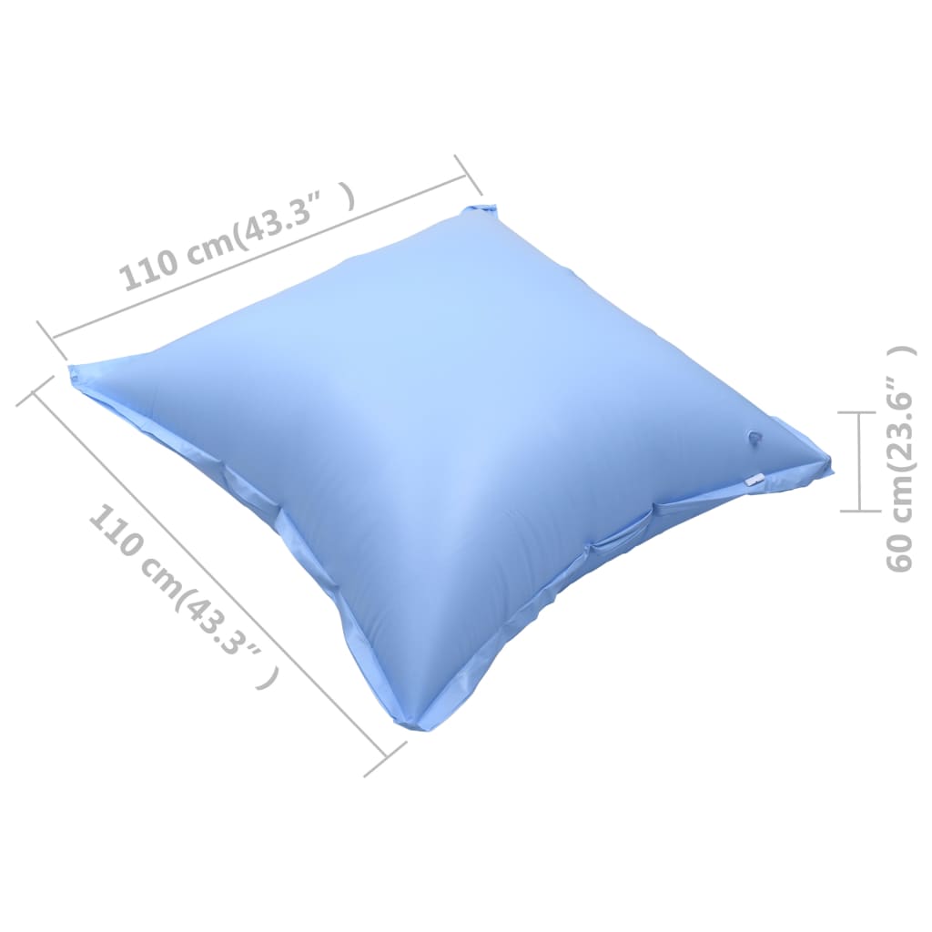 Pool Pillow | Set of 4 | Blue | PVC | Medium | Portable | Pool Pillow