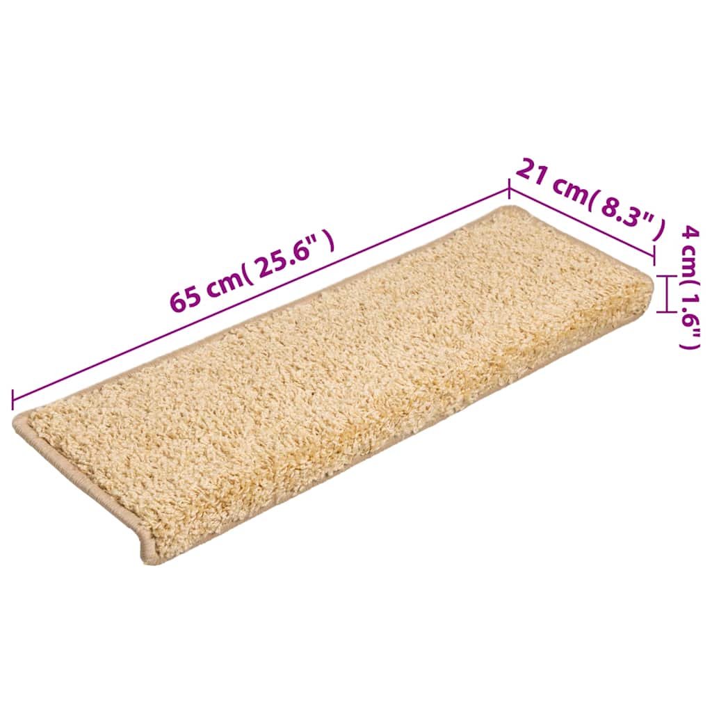 Brown Carpet Stair Tread | Set of 15