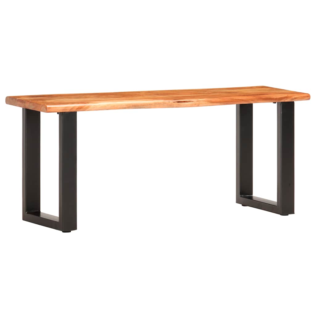 Bench | Brown and black | Solid Acacia wood and Steel | Medium | Durable