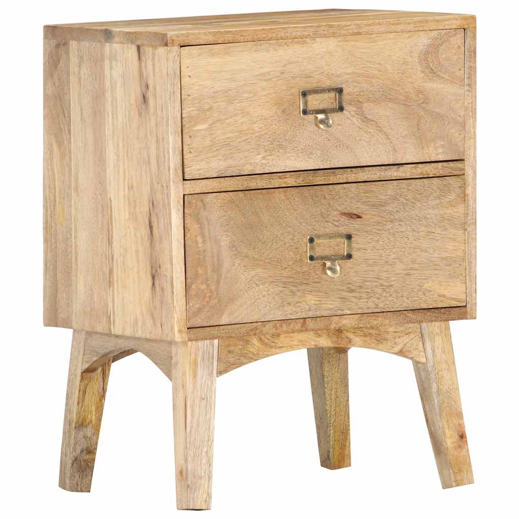 Bedside Cabinet | Natural Wood | Solid Mango Wood | Medium