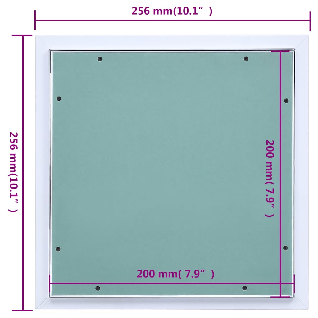 Access Panel with Aluminium Frame and Plasterboard 200x200 mm