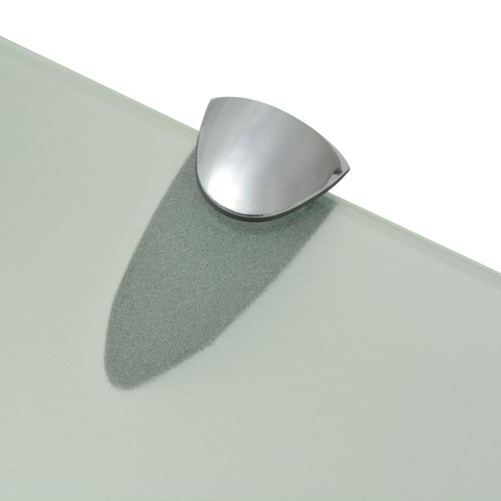 Floating Shelf | Set of 2 | Frosted | Tempered safety glass, Zinc alloy