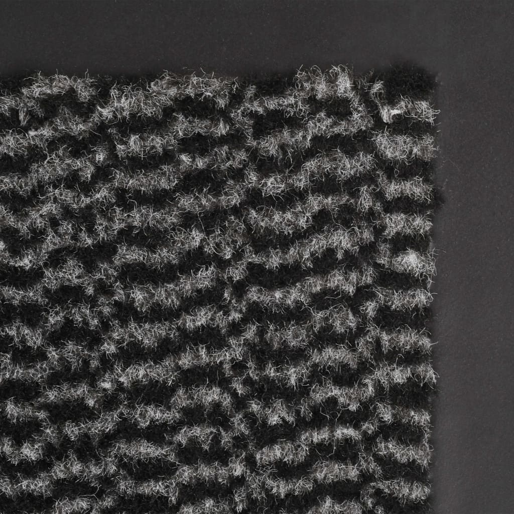 Door Mat | Set of 2 | Anthracite | Polypropylene with rubber backing