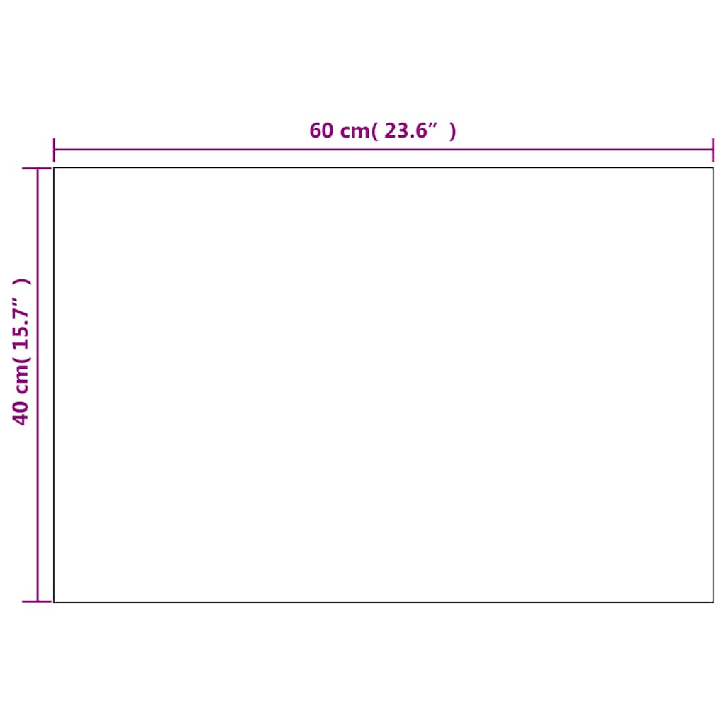 Wall Mirror | Set of 2 | Clear | Glass | 60x40 cm | Mirror | Wall Mirror